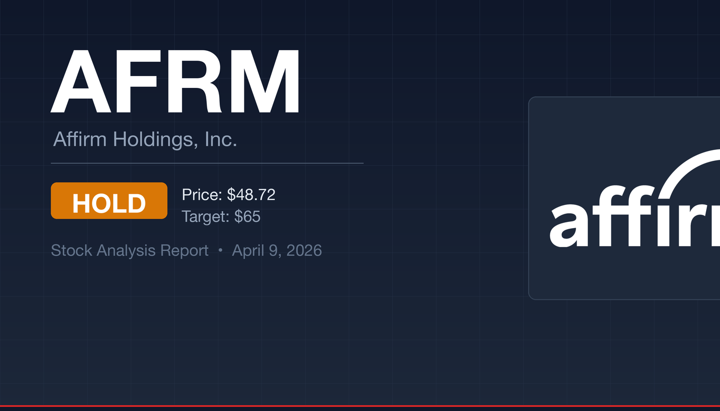 AFRM Affirm Holdings stock analysis report - HOLD at $48.72 with $65 target
