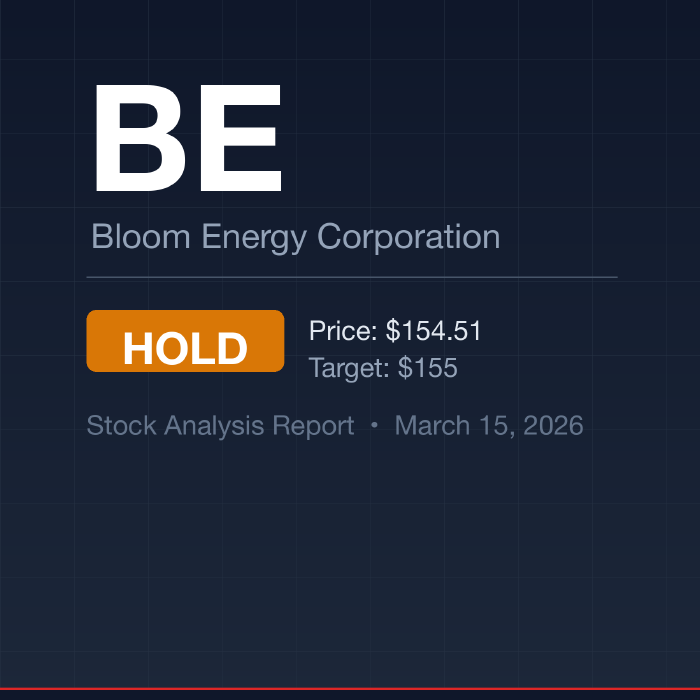 BE (Bloom Energy) Stock Analysis: Hold at $155