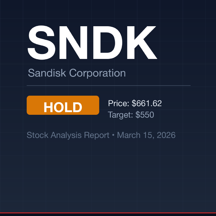 SNDK (Sandisk) Analysis: Hold at $662 | $550 Target