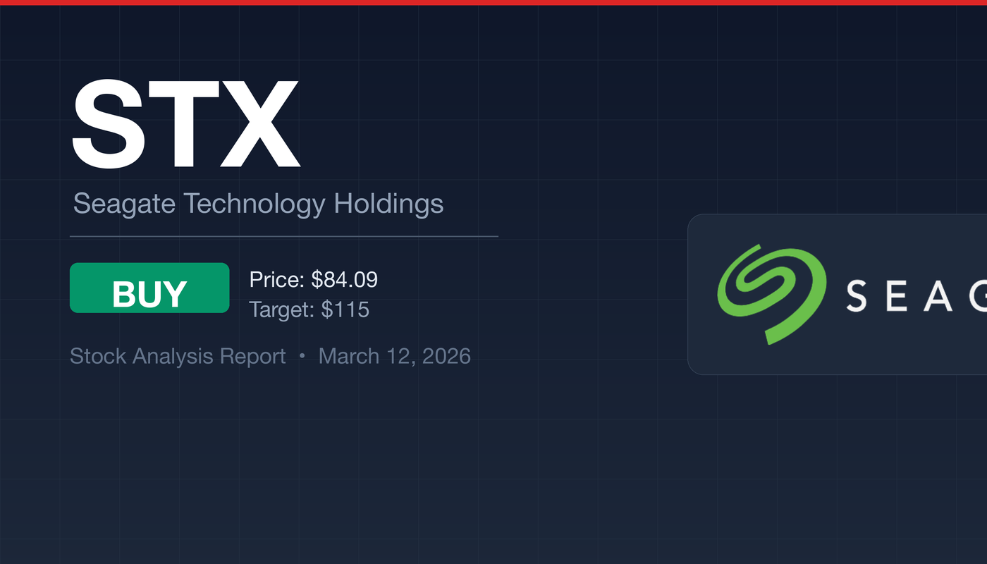 Seagate STX stock analysis report - BUY at $84.09 with $115 target price