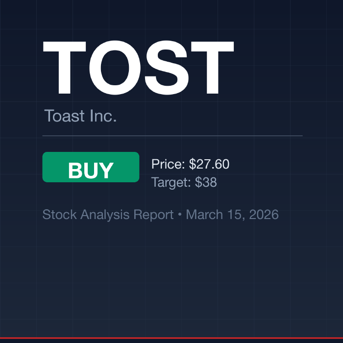 TOST (Toast) Stock Analysis: Buy at $28 | $38 Target